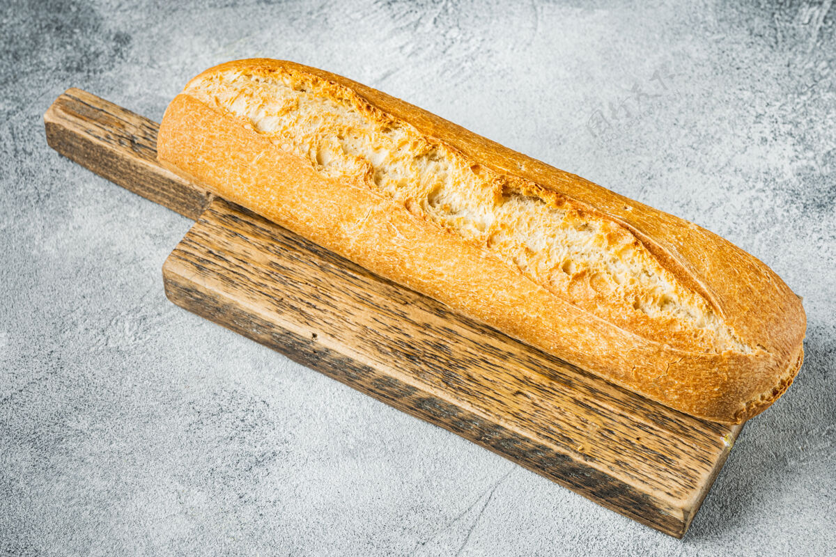 法国手工法式面包 放在灰色的桌子上有机面包面包房