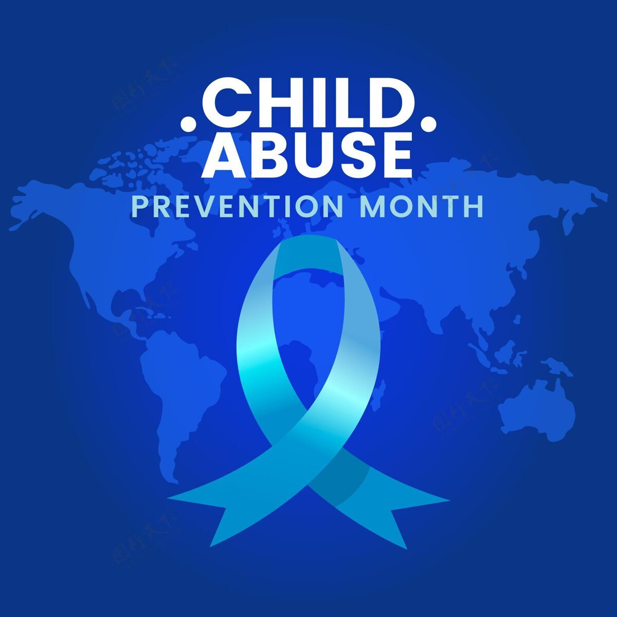 平面设计平面全国儿童虐待预防月插图平面四月插图