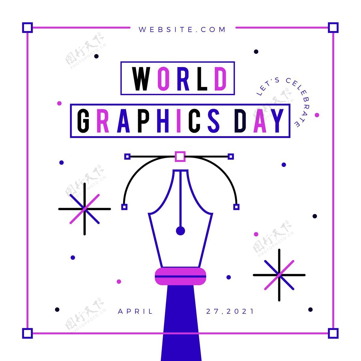 图形平面世界图形日插图平面设计插画平面设计