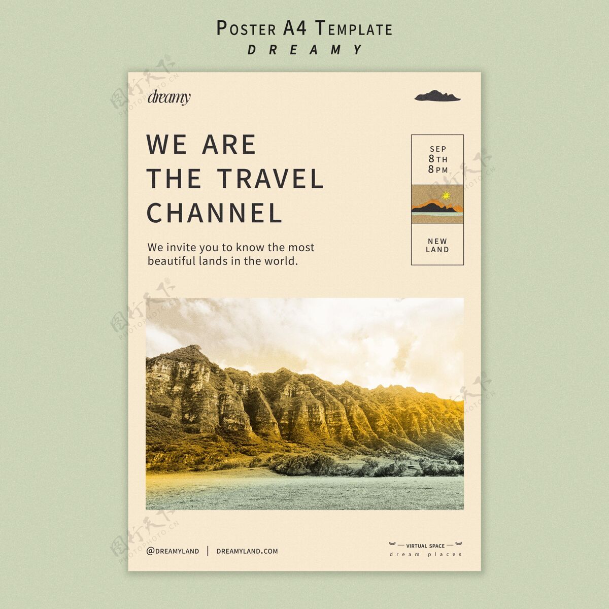 打印模板旅游频道海报模板旅游旅行旅游