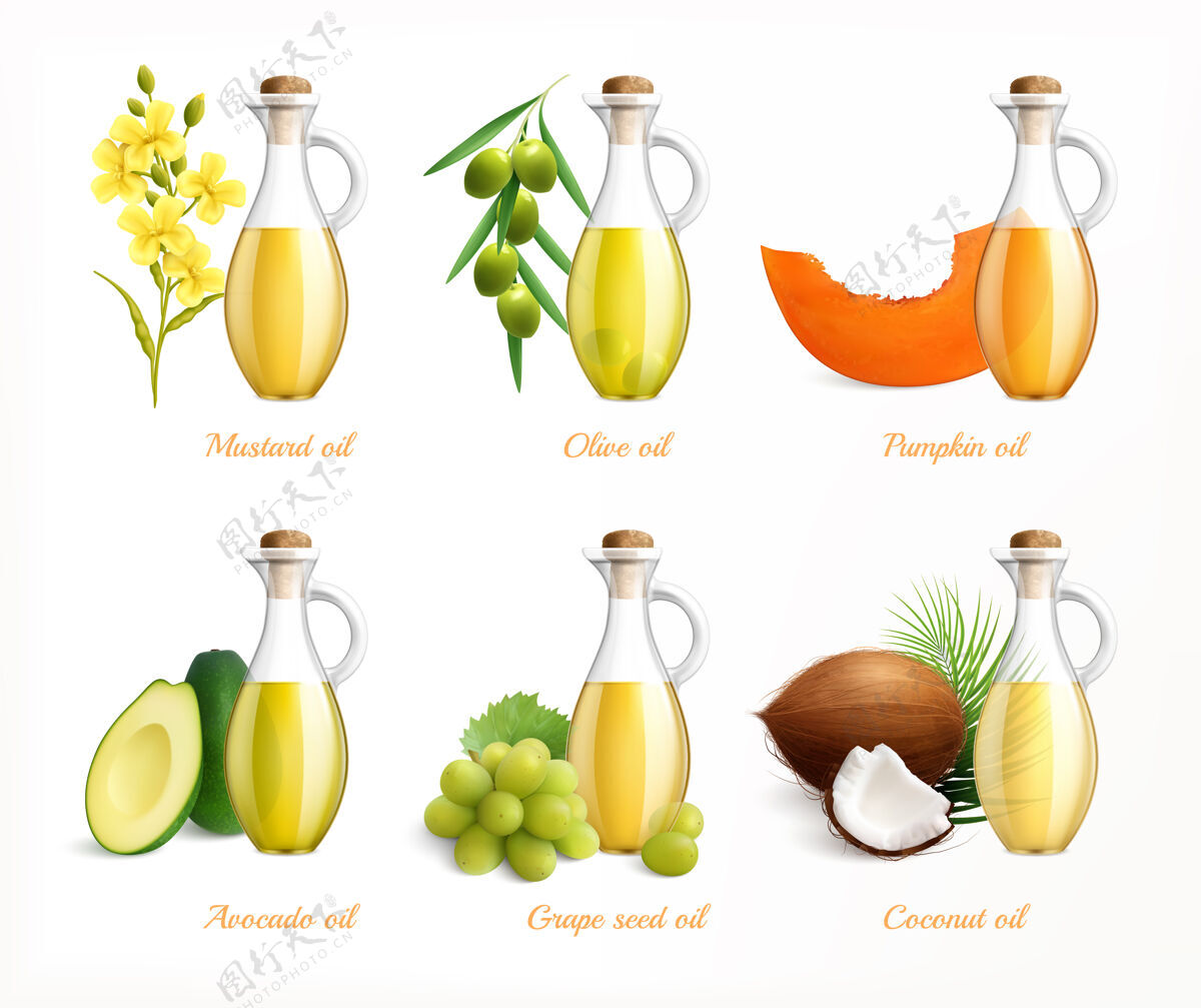 橄榄食用油和消毒套装南瓜瓶子葡萄
