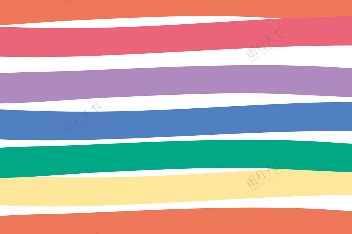彩色条纹彩色可爱简单墙纸Lgbt背景条纹