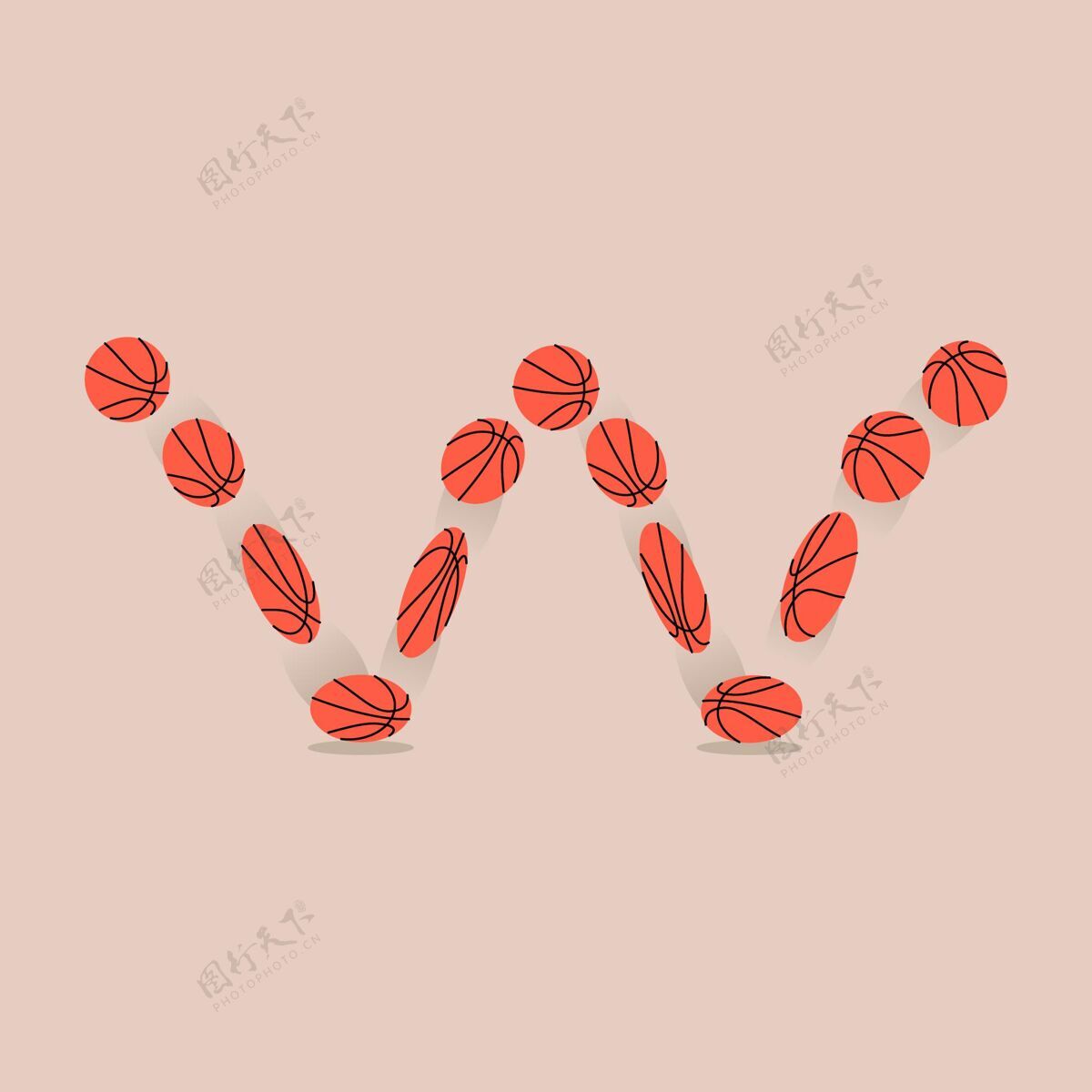 运动卡通篮球动画框架元素动态动画帧