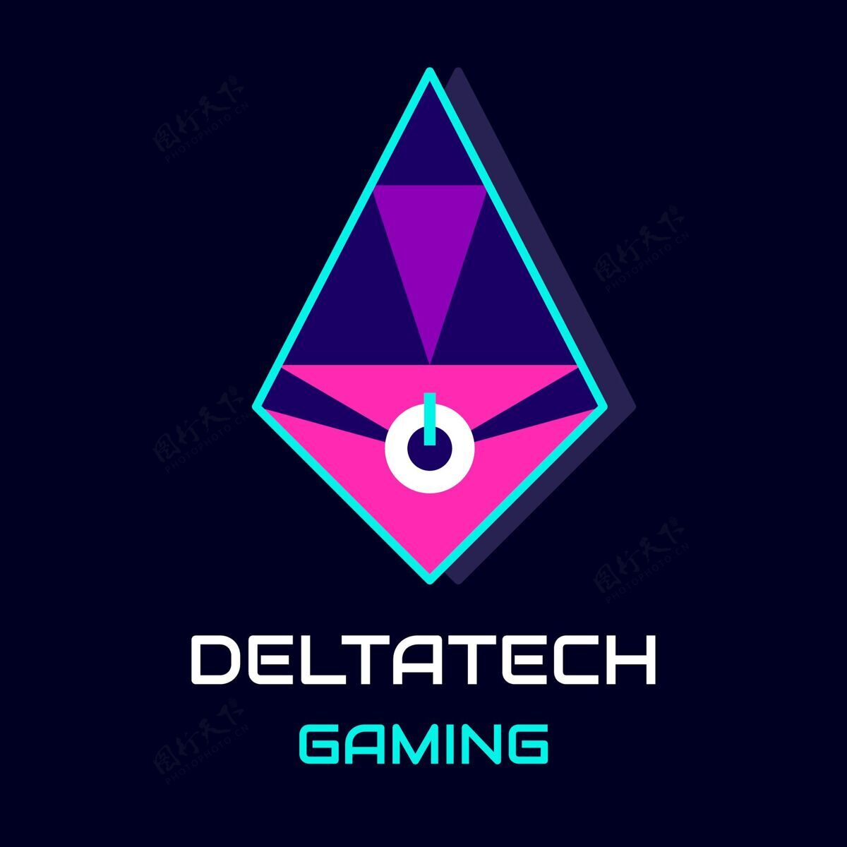 商业未来派deltatech游戏标志品牌标识模板商业标识