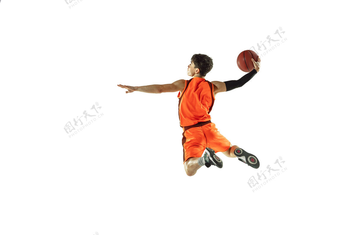 篮球年轻篮球运动员训练孤立健身能量运动
