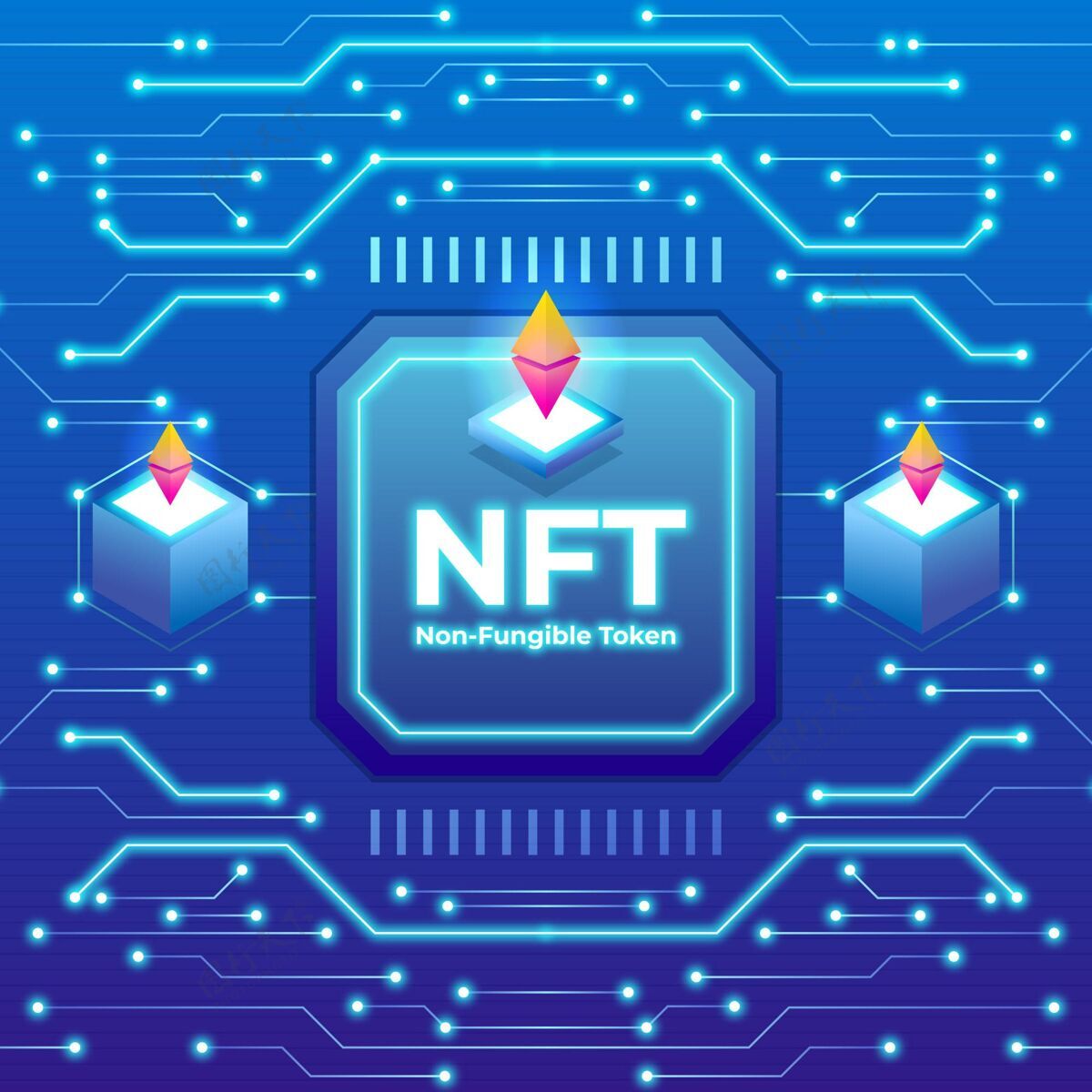 交换平面设计nft概念网络未来支付