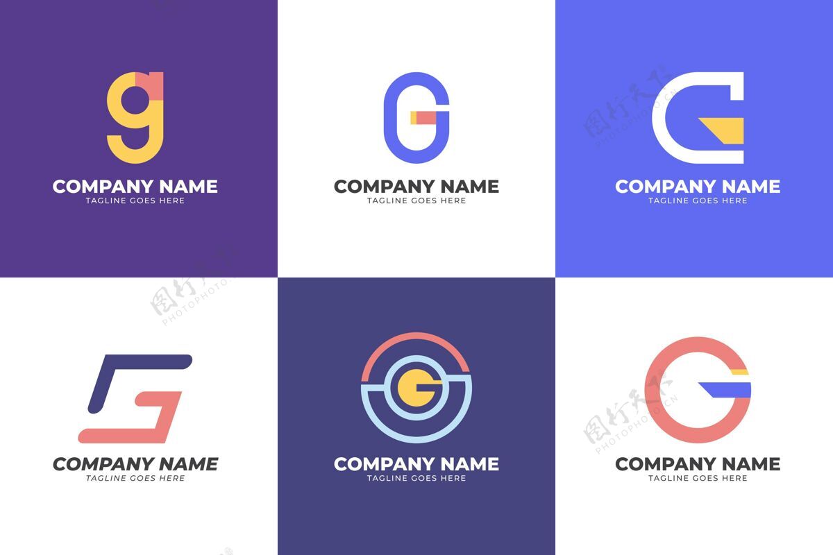 G标志平面g字母标志收集品牌标识品牌
