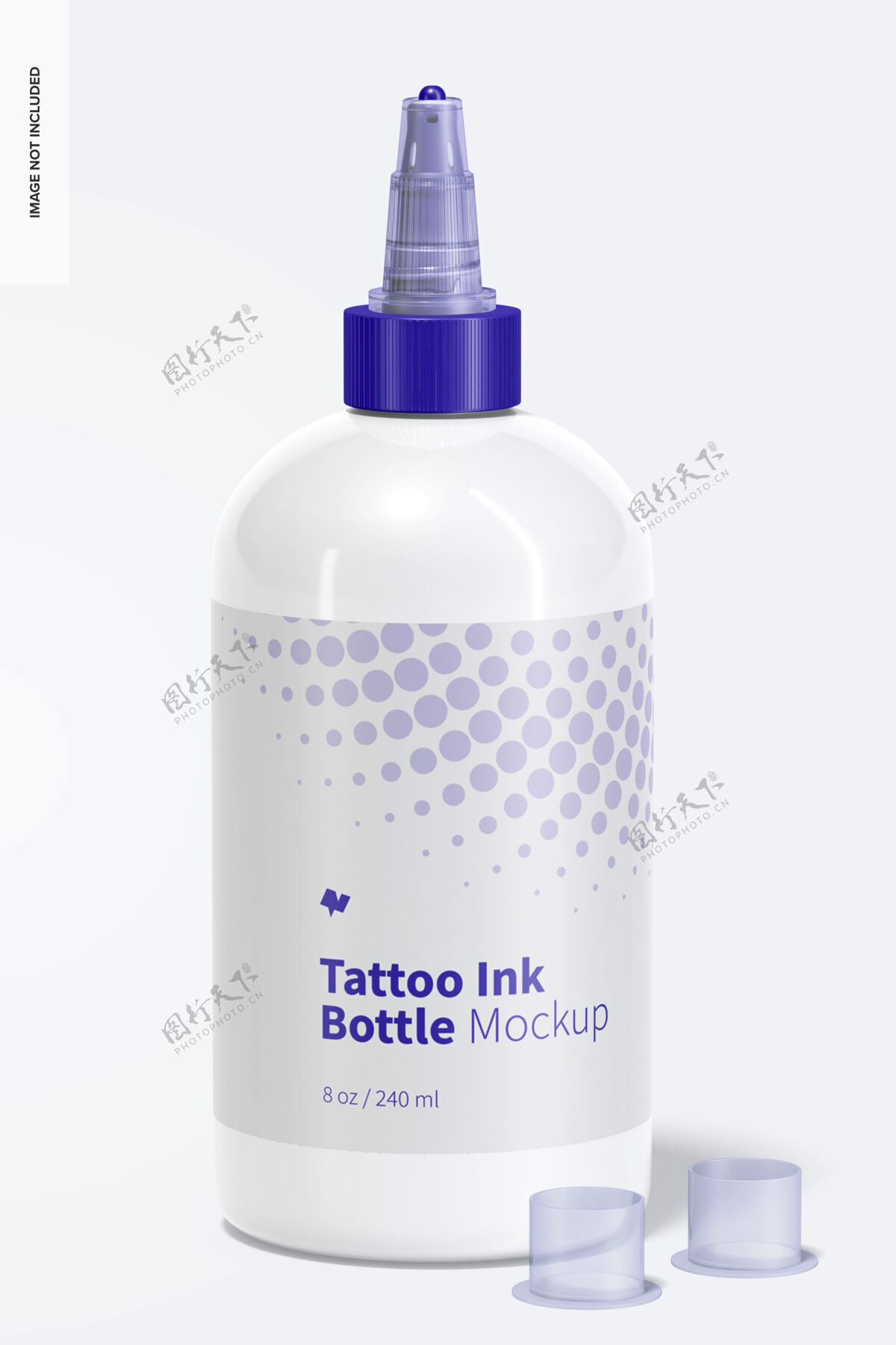 模型8盎司纹身墨水瓶模型设计塑料瓶墨水