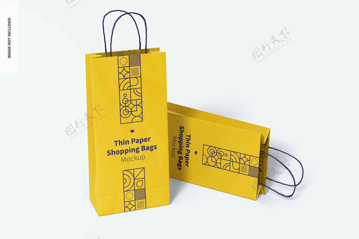 袋模型薄纸购物袋模型 透视模型购物袋包装