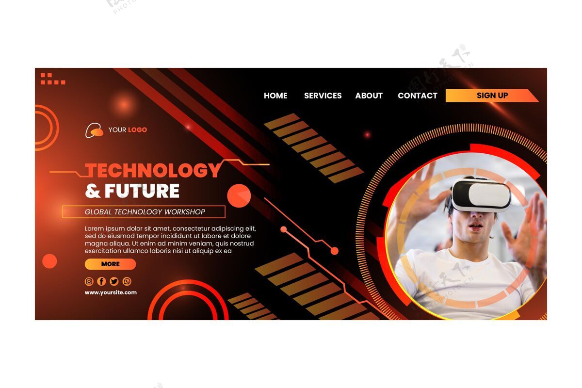 设备技术未来登录页未来技术技术网页模板