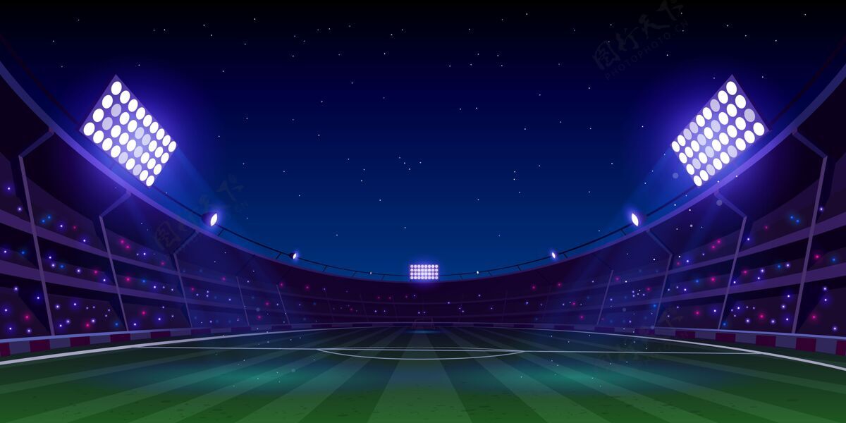 锦标赛现实足球场插图足球比赛足球足球体育场