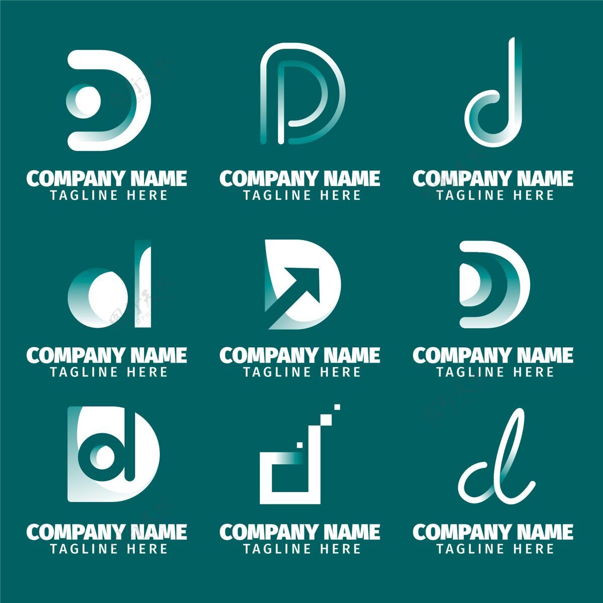 品牌平面设计d标志系列集合企业平面设计