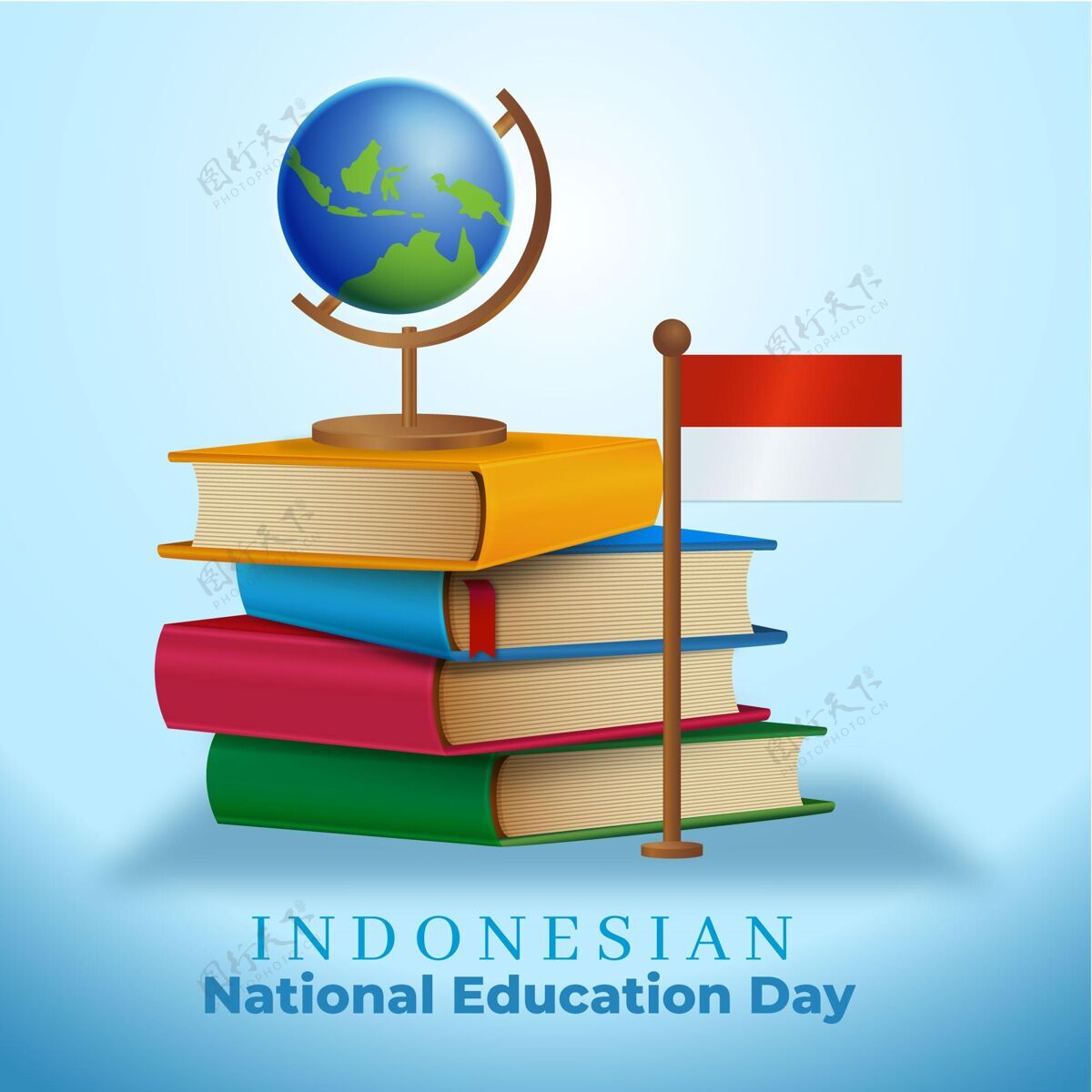 学习印尼国家教育日插画印尼国家教育日知识