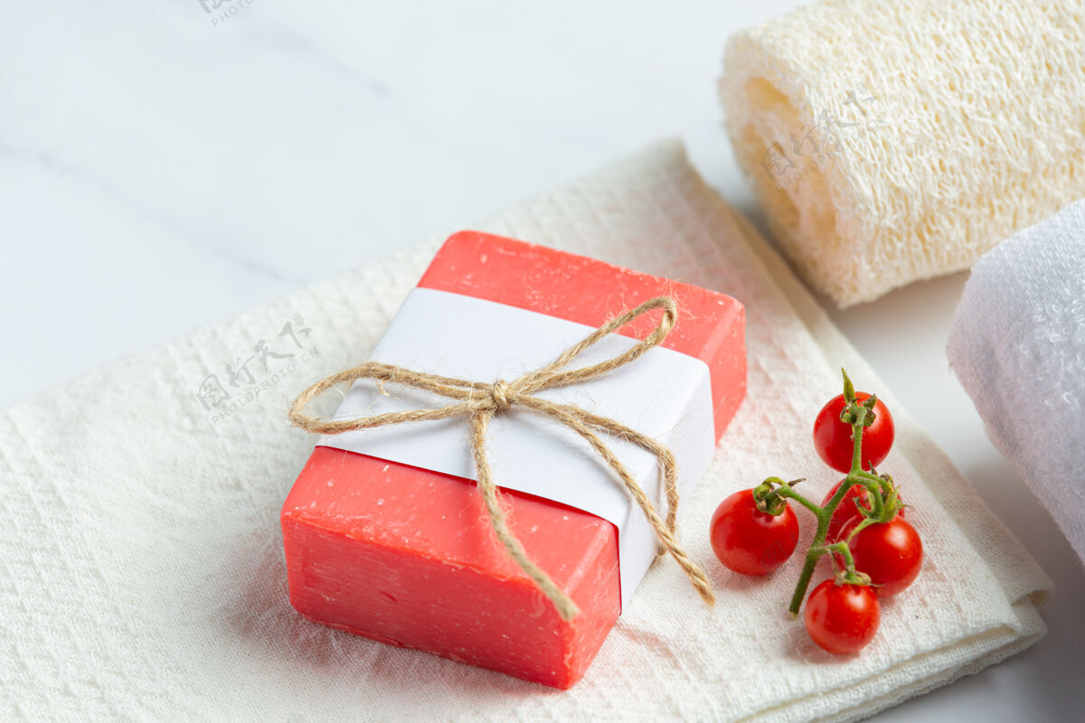 调味品番茄皂身体护肤肥皂柔软草药