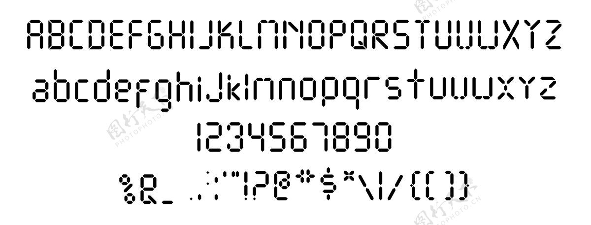 标点符号数字字体黑色数字闹钟字母和数字模板数字文本字母符号字母