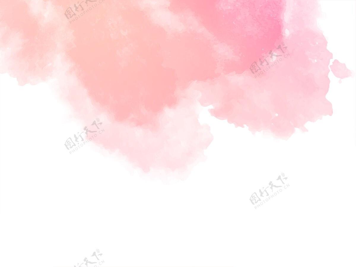 画笔装饰柔和的粉红色水彩纹理背景背景粉色飞溅