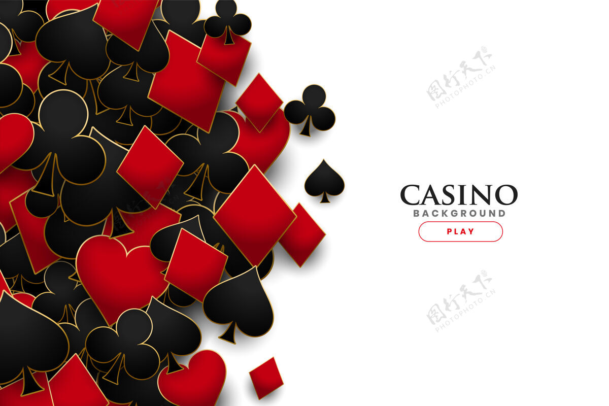 甲板赌场扑克牌符号现实背景赌场拉斯维加斯图形