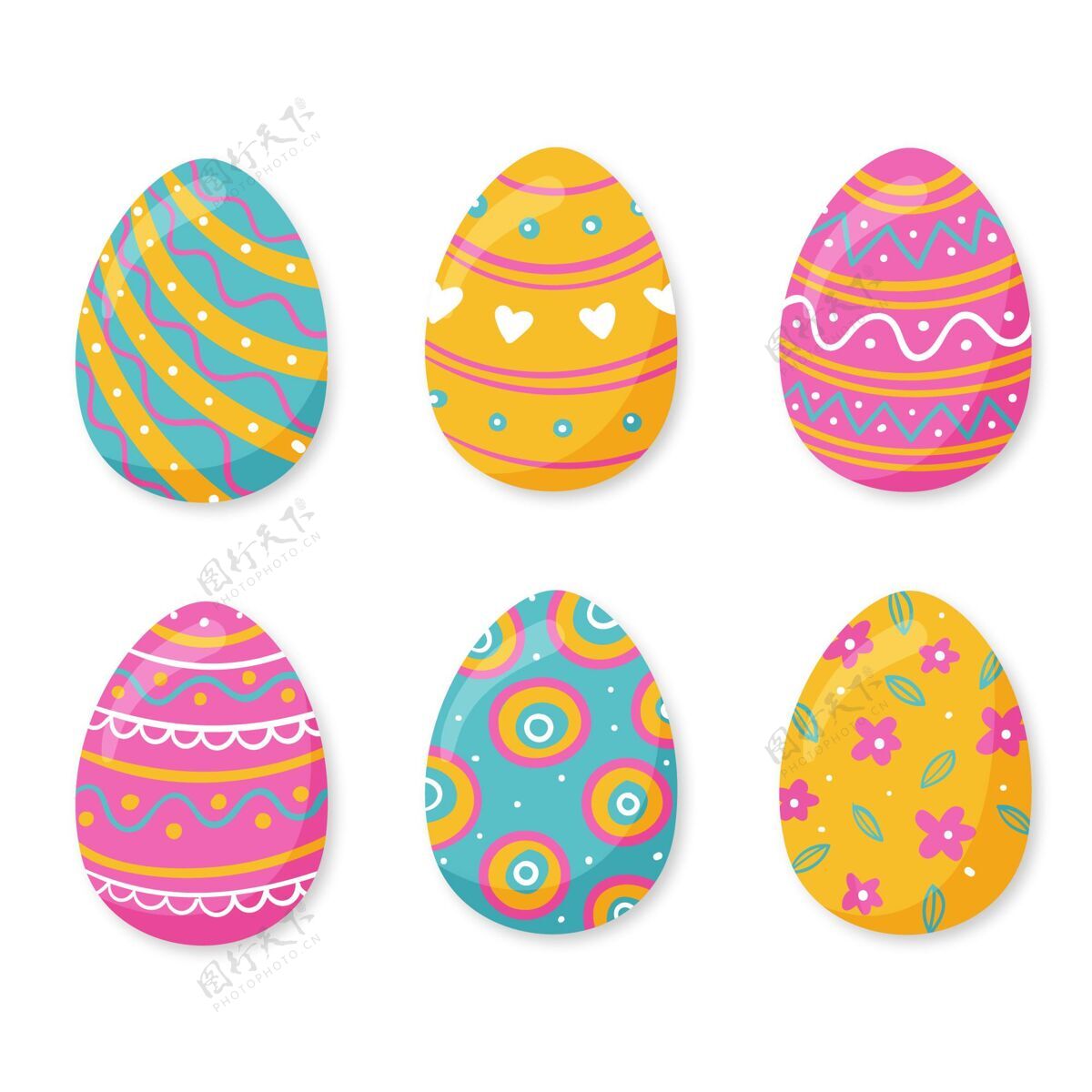 鸡蛋手绘复活节彩蛋系列节日包装传统