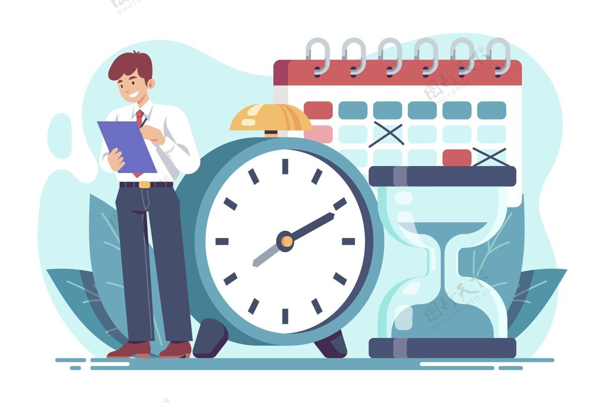 组织平面时间管理概念说明时间表计划时间