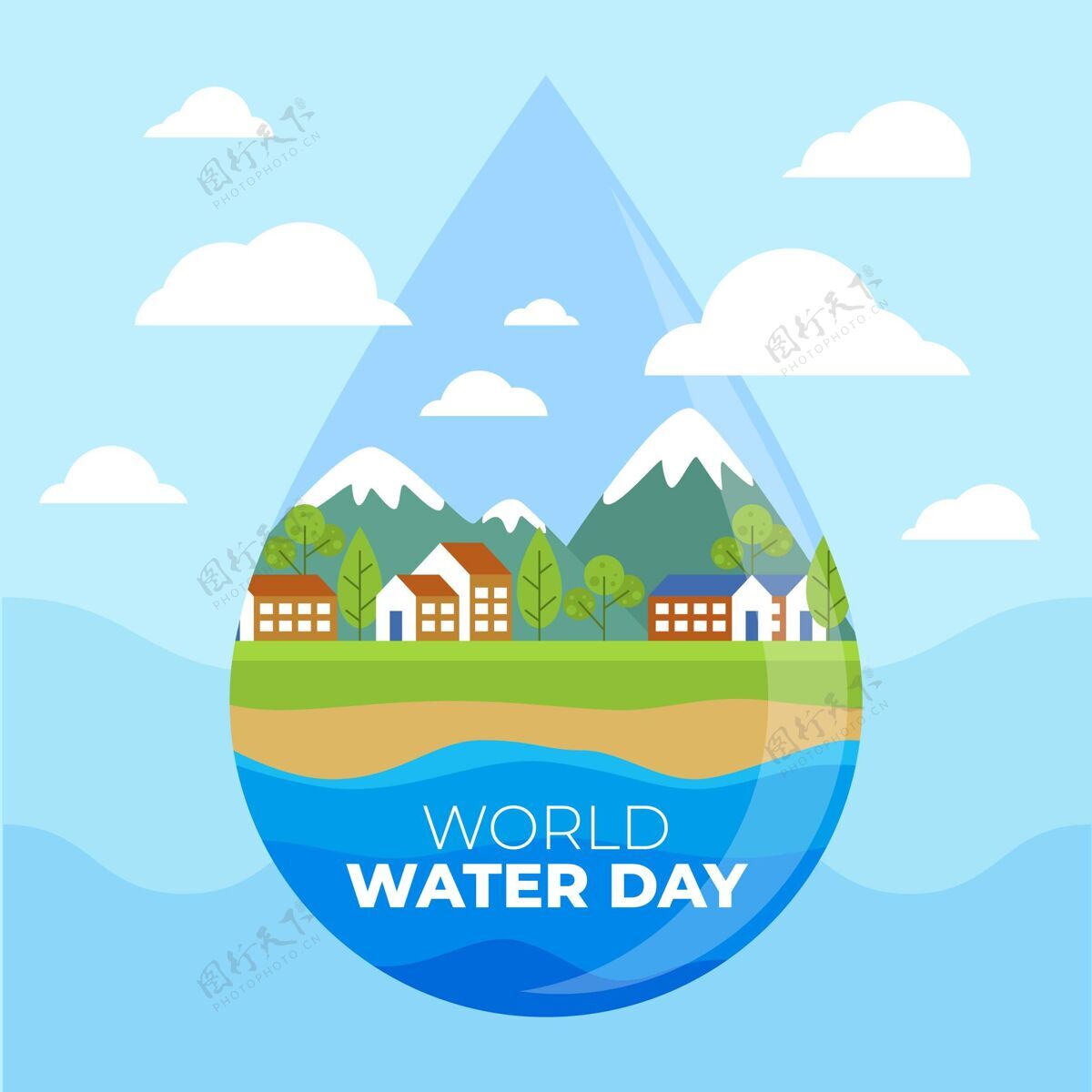 世界水日世界水日活动活动风格庆祝