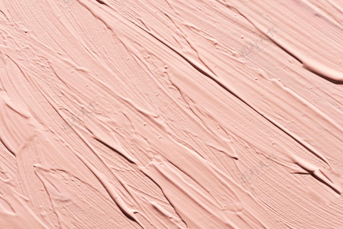粘稠度粉红色的油漆笔触平放在表面上稠度粘度稠度