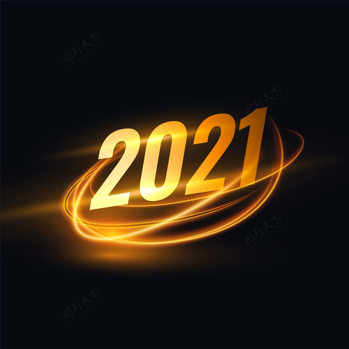 新年2021年新年背景金光连环背景节日2021